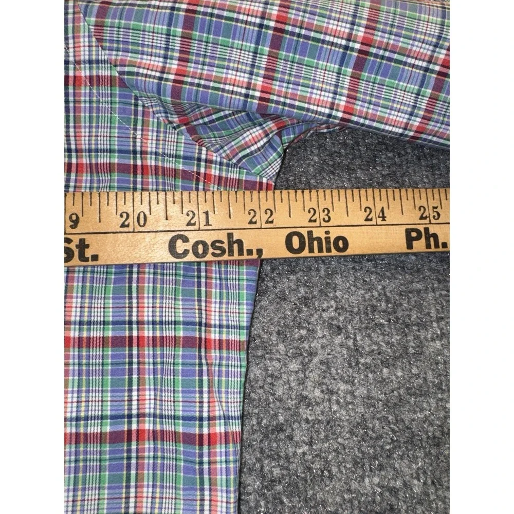 Polo Ralph Lauren Men's Medium Plaid Button Down Shirt Multicolor Pony Cotton